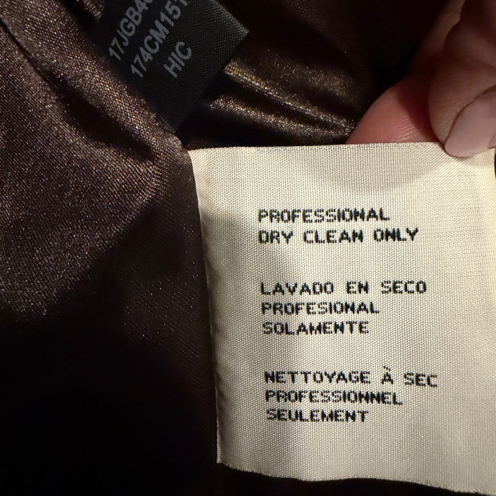 Kenneth Cole Dark Brown Wool Coat - Picture 6 of 6